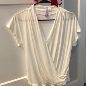 Soft and silky white blouse NEVER BEEN WORN